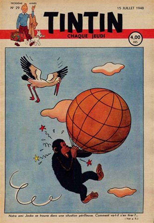 Journal de TINTIN dition Belge N 29 du 15 Juillet 1948