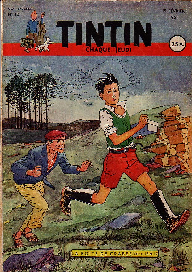 Journal de TINTIN dition Franaise N 121 du 15 Fvrier 1951