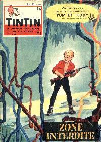 Journal de TINTIN dition Belge N 2 du 8 Janvier 1958