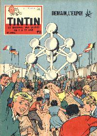 Journal de TINTIN dition Belge N 16 du 16 Avril 1958