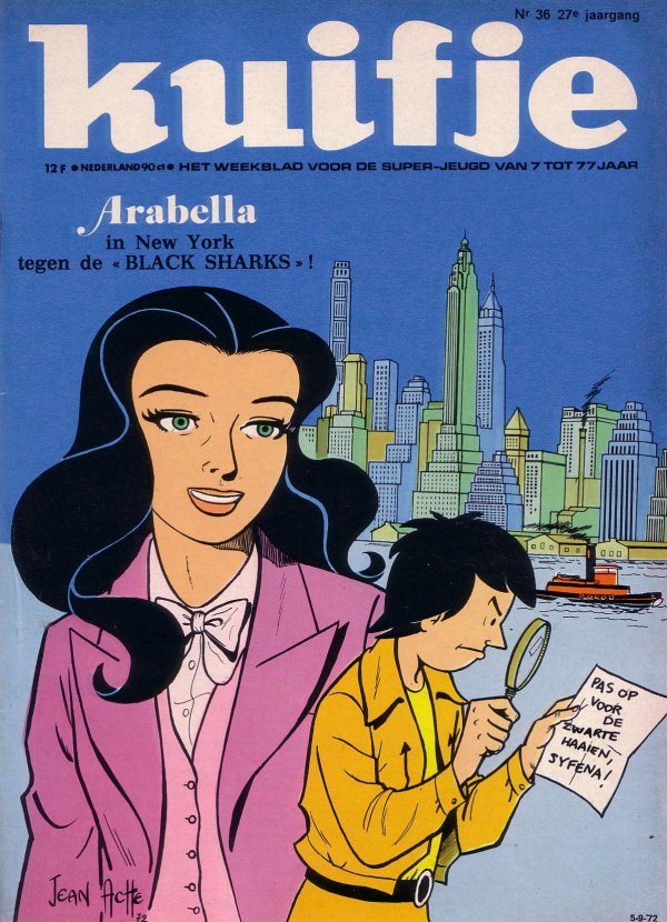 Kuifje weekblad N 36 du 5 Septembre 1972