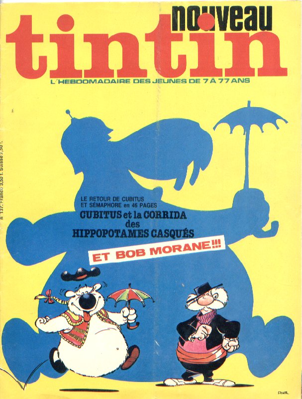 Edition Franaise Nouveau TINTIN N 137 du 25 Avril 1978