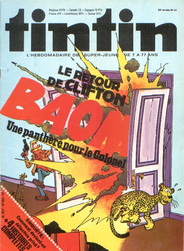 Journal de TINTIN dition Franaise N 255 du 25 Juillet 1980