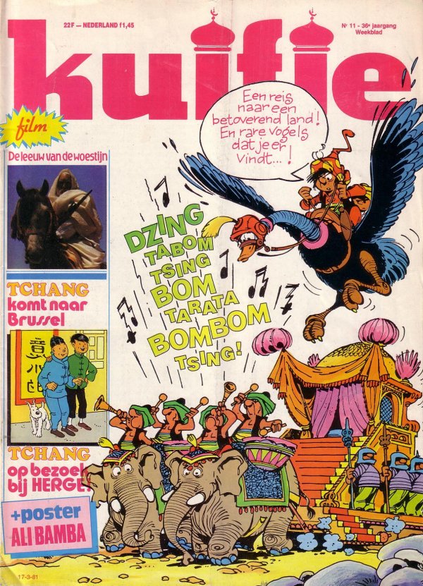 Kuifje weekblad N 11 du 17 Mars 1981
