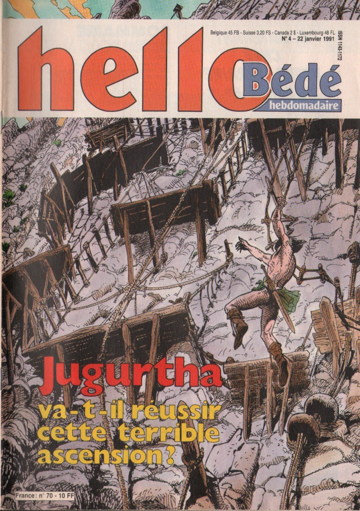 Journal Hello Bd N 70 du 22 Janvier 1991