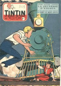 Journal de TINTIN dition Belge N 7 du 16 Fvrier 1955