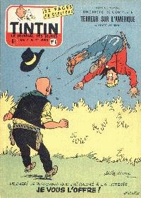 Journal de TINTIN dition Belge N 6 du 6 Fvrier 1957