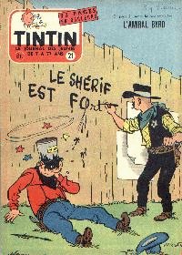 Journal de TINTIN dition Belge N 21 du 22 Mai 1957