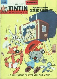 Journal de TINTIN édition Française N° 722 du 23 Août 1962
