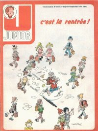 Junior sup. de l' hebdo. Chez Nous N 38 du 15 Septembre 1977